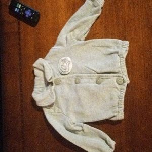 girl 12-18 month gray jacket GAP